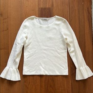 Akris Punto White Ruffled Blouse